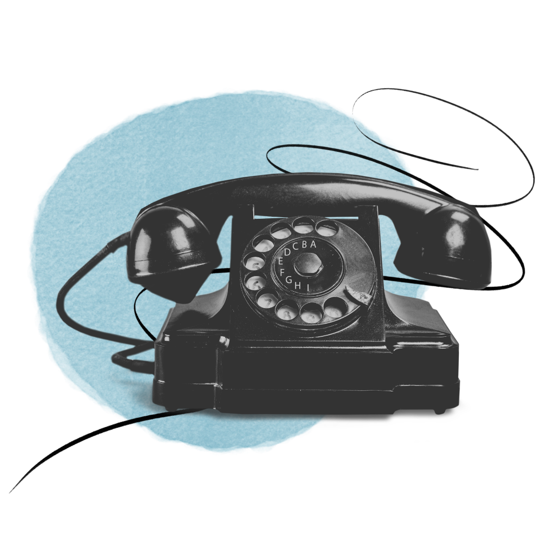 Rotary telephone collage